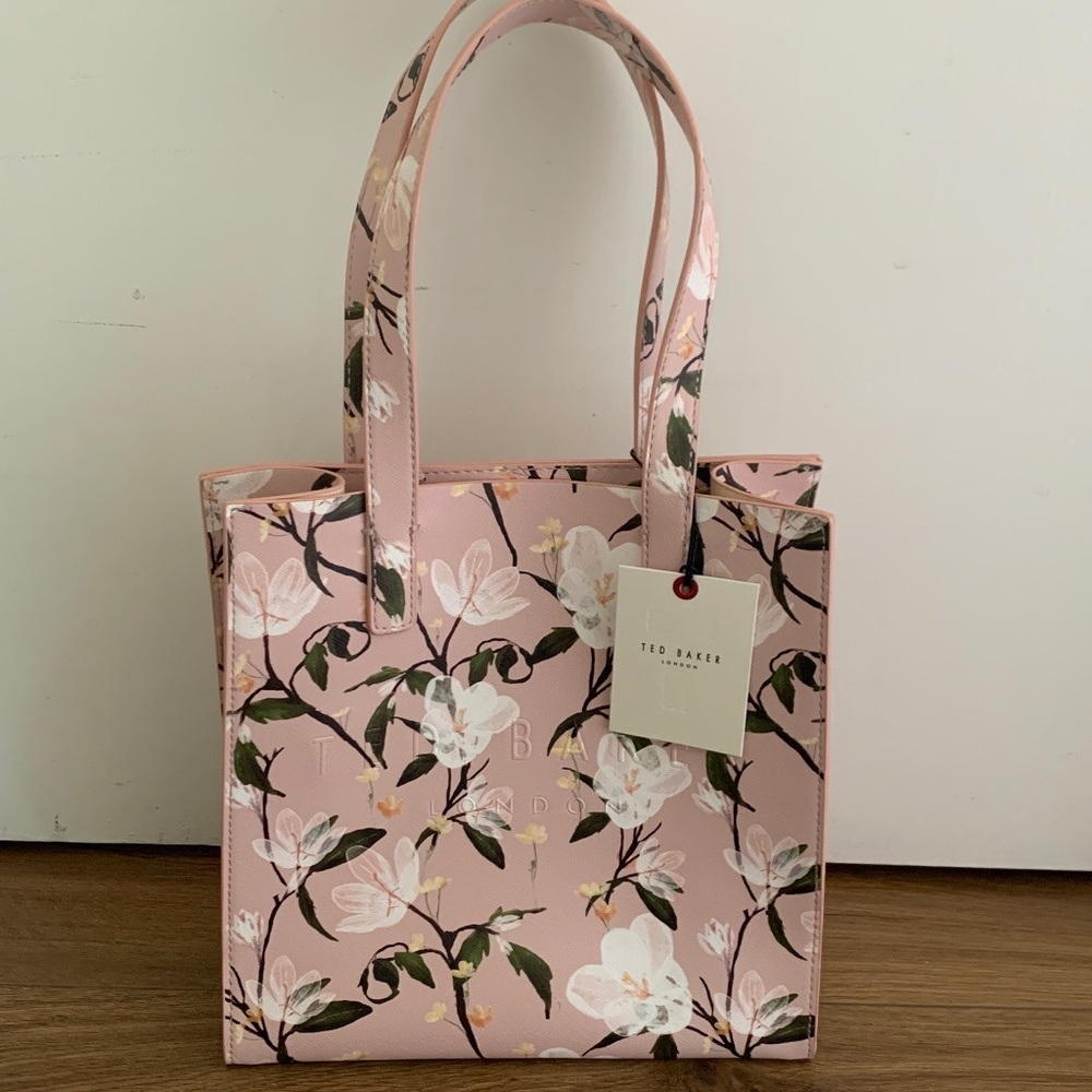 Ted Baker London The Icon Pink Floral Tote - NWT - Picture 3 of 7